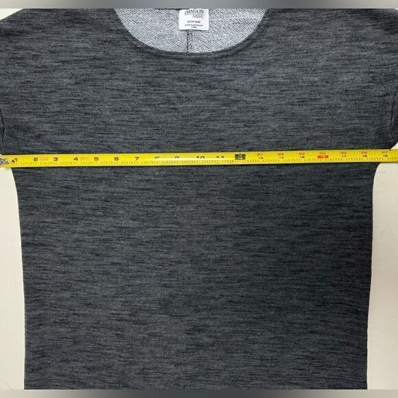 Danskin Now Women’s Heather Gray Long Sleeve Scoop Neck Shirt Sz S (4-6) - Picture 4 of 11